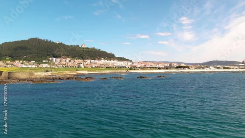 Viana do Castelo - view from the ocean - aerial