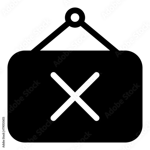 Close sign icon for shop, store and business