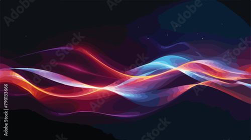 Abstract energy shining lines glowing light effect