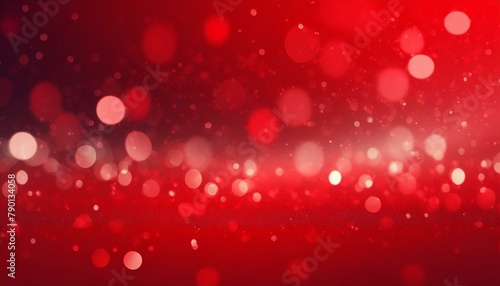 Christmas & Valentine's Fusion: Abstract Red Gradient Background with Bokeh