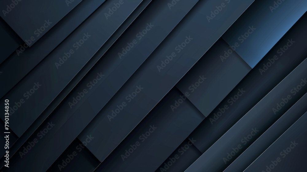 Background with black and blue abstract lines and triangles. Minimal. Color gradient. Dark. Web banner with geometric shapes. 3D effect. Lines, stripes, triangular shapes. Design. Futuristic. Cut Background with black and blue abstract lines and triangles. Minimal. Color gradient. Dark. Web banner with geometric shapes. 3D effect. Lines, stripes, triangular shapes. Design. Futuristic. Cut