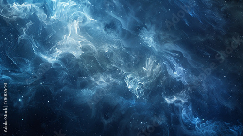 A canvas where the smoke creates the illusion of a starry night sky, each wisp a distant star.