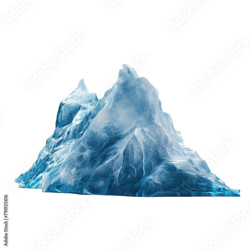 Iceberg on white background, cutout 