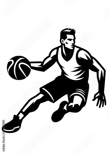 Basketball SVG, Basketball PNG, Sport SVG, Basketball player Silhouette, Basketball player Logo, Playing Basketball, Basketball Art Print