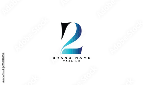 2L, L2, Abstract initial monogram letter alphabet logo design photo