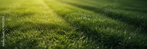 beautiful pattern of fresh green grass for football sport, football field, soccer field, team sport texture