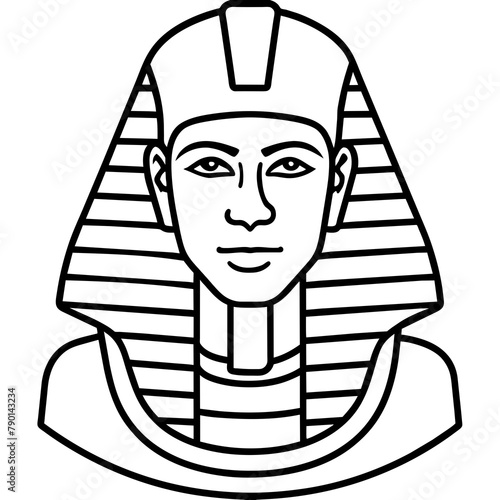 pharaoh-s-bust - Vector - Vector art - Vector illustration - Vector design - Latest Vector - Ultimate Vector - Premium Vector