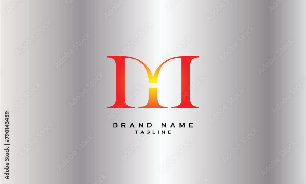 MH, HM, Abstract initial monogram letter alphabet logo design MH, HM, Abstract initial monogram letter alphabet logo design