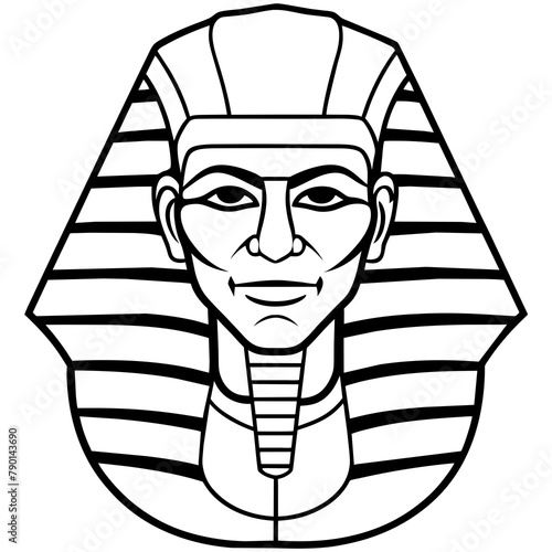 golden-pharaoh-mask - Vector - Vector art - Vector illustration - Vector design - Latest Vector - Ultimate Vector - Premium Vector