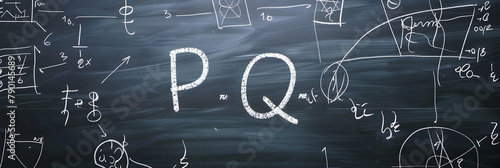 Mastering Quadratics: An In-depth Understanding of the PQ Formula on Chalkboard © Elizabeth