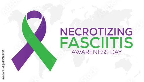 Necrotizing Fasciitis Awareness Day observed every year in May. Template for background, banner, card, poster with text inscription.