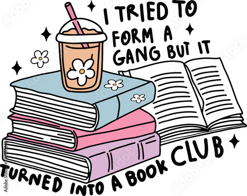 I tried to form a gang but it turned into a book club  shirt,Trendy vintage,Gift for her.