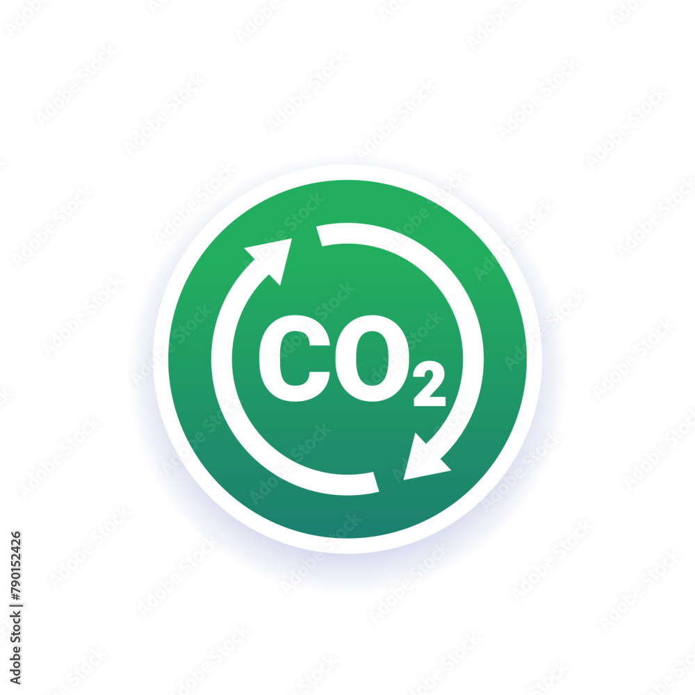 decarbonisation icon, reducing carbon footprint vector decarbonisation icon, reducing carbon footprint vector