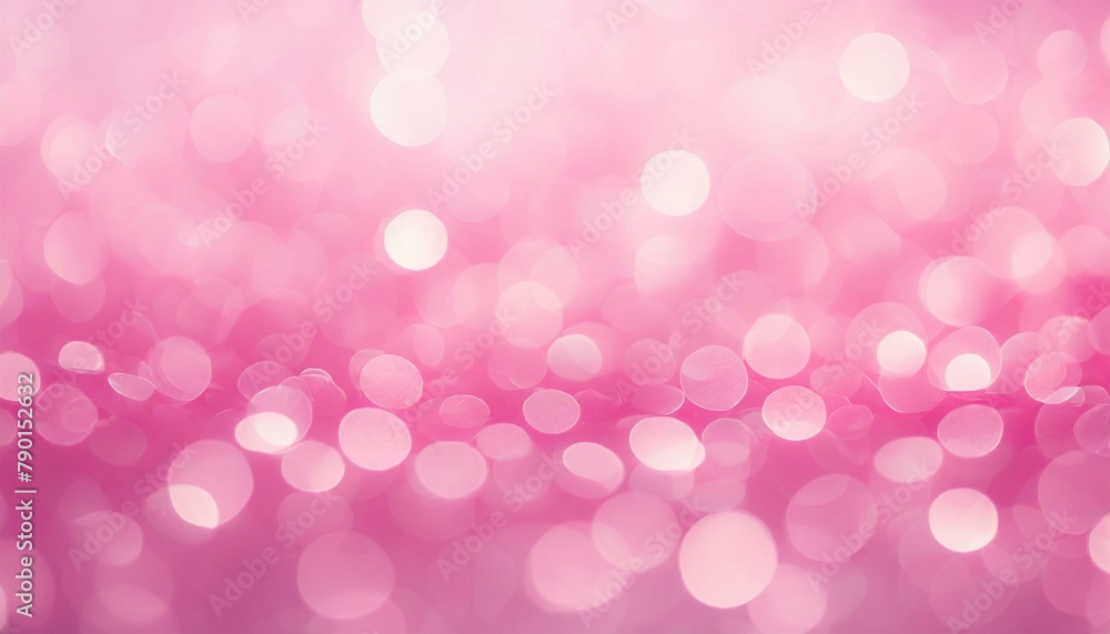Cotton Candy Circles: Abstract Pink Bokeh Texture Background