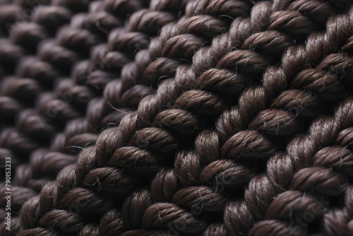 Cozy Craft: Macro Shot Reveals Rich Woolen Texture. generative AI