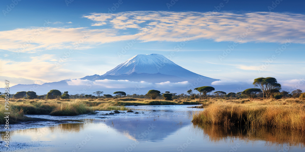 AI generated illustrations of beautiful snow capped mountains AI generated illustrations of beautiful snow capped mountains