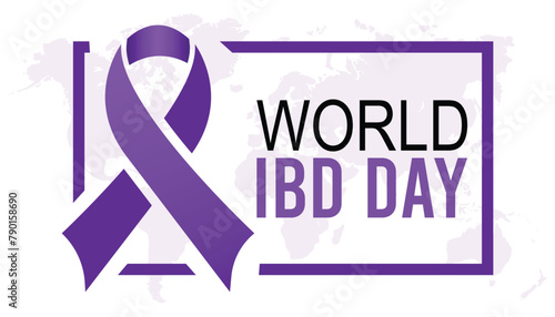 world IBD day observed every year in May. Template for background, banner, card, poster with text inscription.