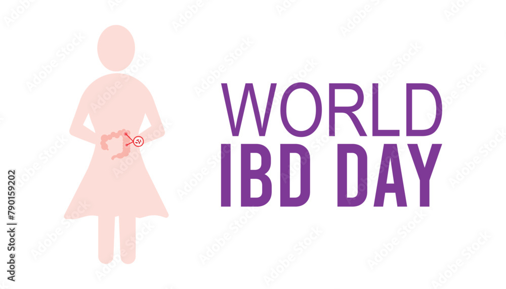 world IBD day observed every year in May. Template for background, banner, card, poster with text inscription. world IBD day observed every year in May. Template for background, banner, card, poster with text inscription.