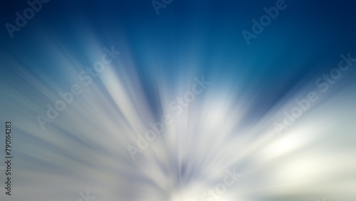 Blue sky with smooth clouds motion digital effect. Blue background with white soft burst cloud shape illustration. 