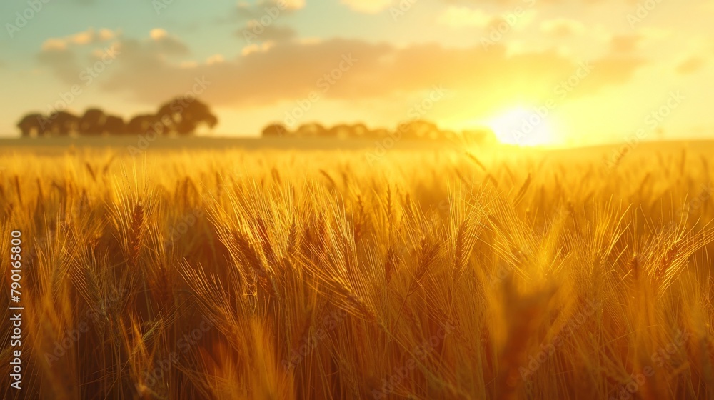 Simplicity in the Australian wheat fields: Golden crops swaying in the breeze.