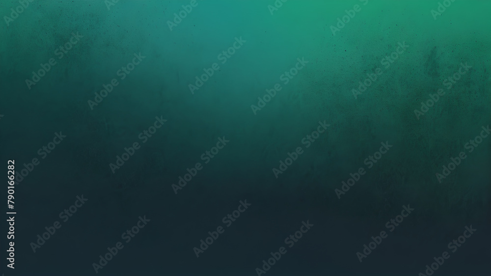 Obraz premium Blue lo-fi grainy gradient texture. Colorful gradient background. Textured noise. Spray Paint Brush. Emerald green blurred backdrop for banner, creative minimal poster, template social media design