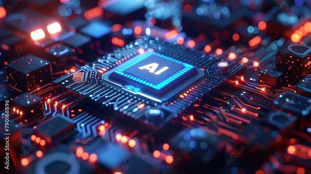 AI chip, integrated circuit board, future technology sense