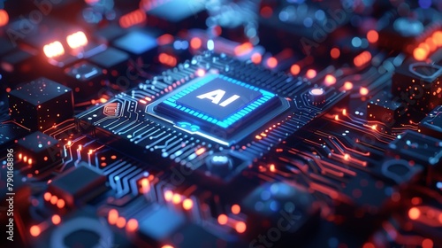 AI chip, integrated circuit board, future technology sense