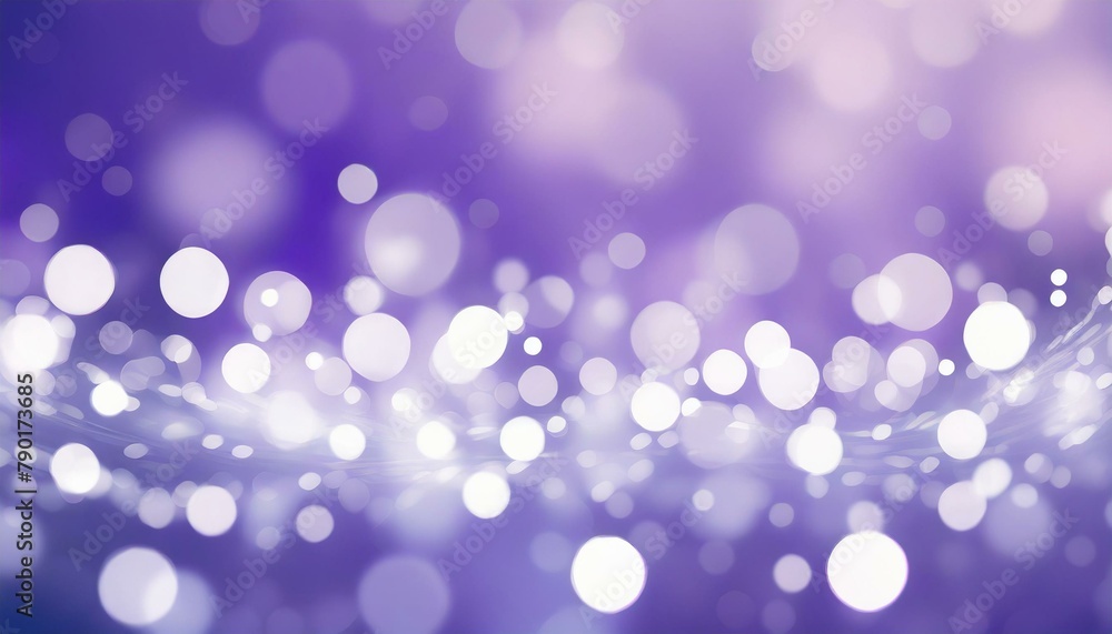 Violet Mist: White Defocused Lights on Abstract Background Violet Mist: White Defocused Lights on Abstract Background