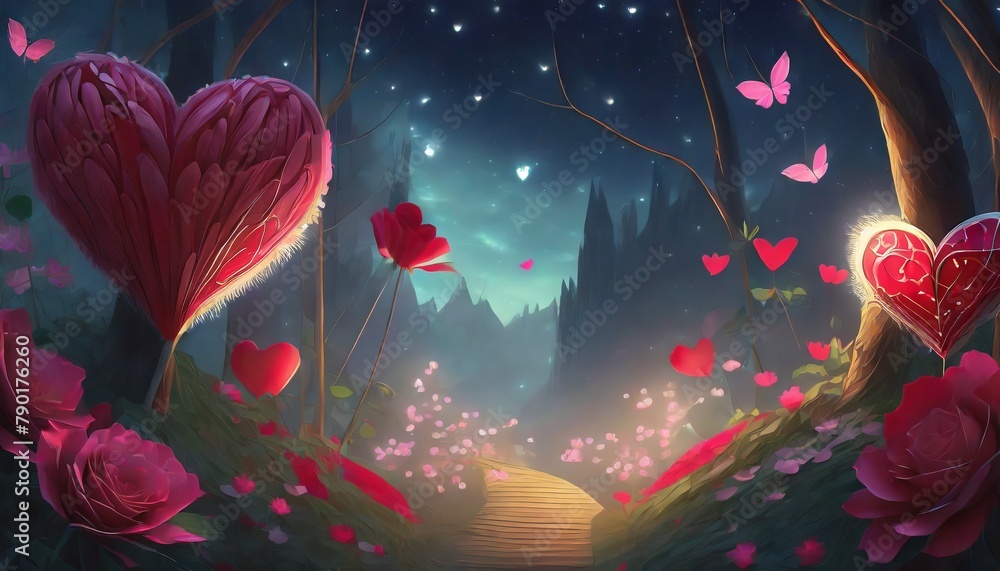 background with hearts background with hearts