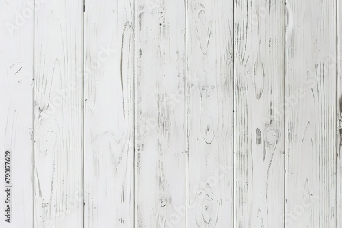White Wooden Plank Background with Textured Surface, Natural Wood Banner for Design and Decoration © ZY