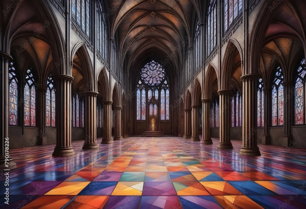 Digital painting an intricate 8k gothic cathedral  (20)