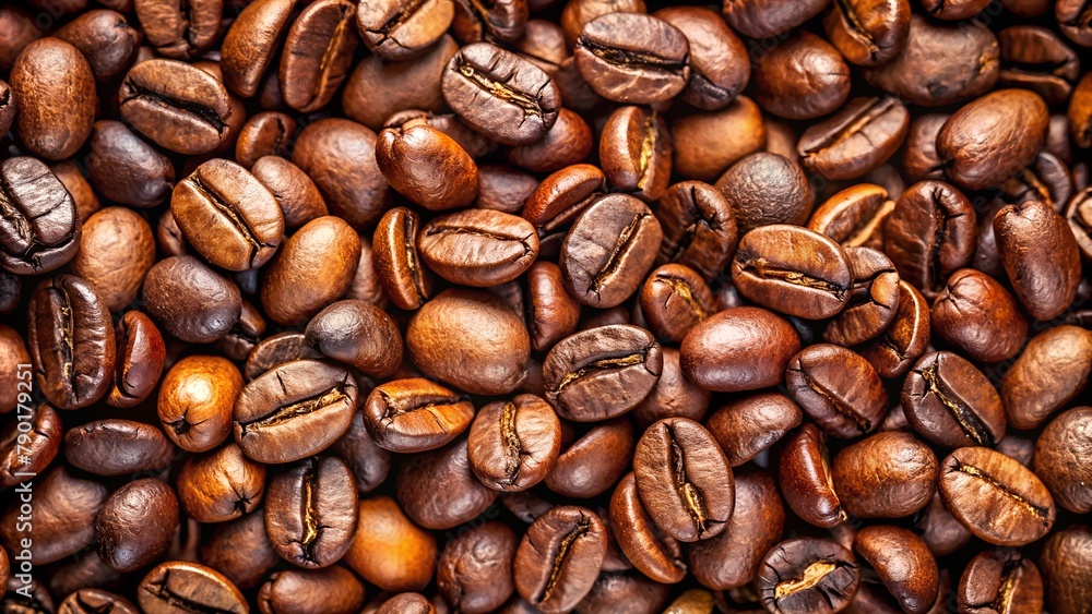 colorful background from coffee beans. view from above colorful background from coffee beans. view from above