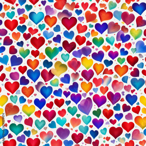 Colourful Hearts 