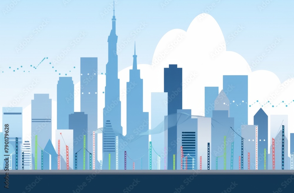 Obraz premium Stock market economy