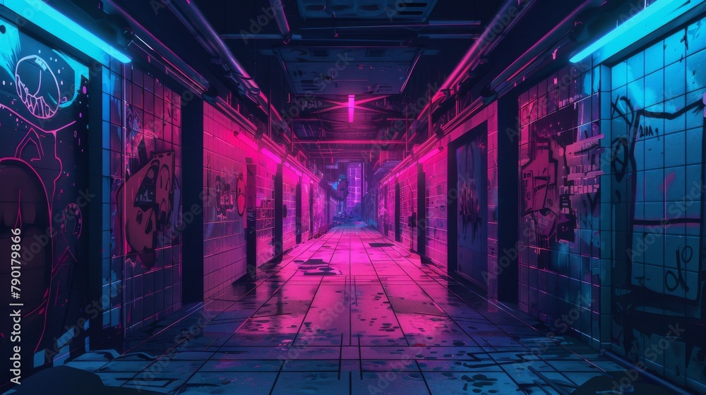 Techno Vibe Environment Wallpaper and Background