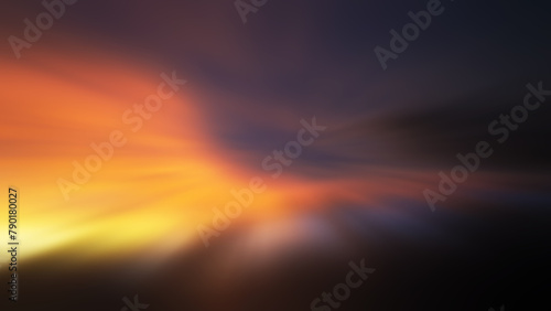 Colorful blur background. Blurry background of the sunset sky colors in blur motion digital effect. Abstract art illustration backdrop.