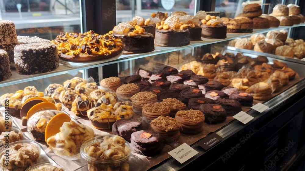 Vegan Bakery: Showcasing plant-based ingredients in delicious bakery items. 
