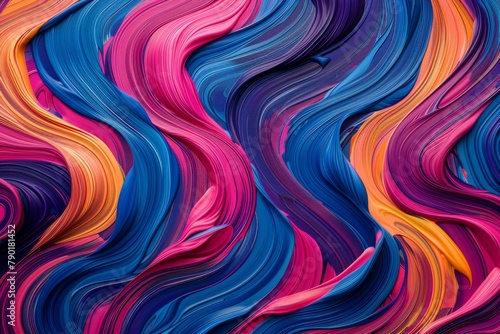 Spectrum sensations. Abstract waves in vibrant motion