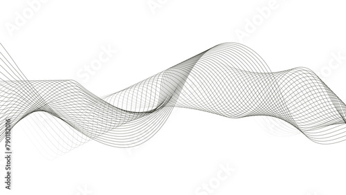 Wave flowing line abstract background. Wave with blending lines. Curved wavy line, smooth stripe.