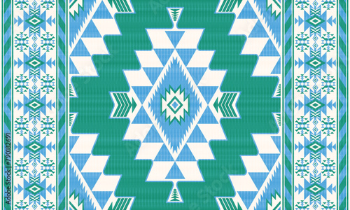 American tribal ethnic native pattern.Traditional Navajo,Aztec,Apache,Southwest and Mexican style fabric pattern.Abstract vector motifs pattern.For fabric,clothing,blanket,carpet,woven,wrap,decoration