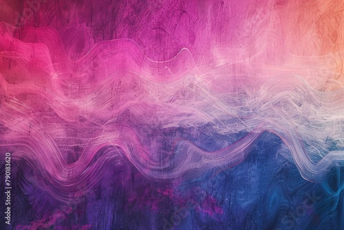 Rainbow reverie. Abstract waves in a colorful dream