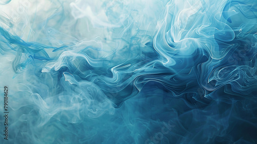 Upon a blank canvas, tendrils of cerulean smoke rise in silent contemplation, weaving tales of forgotten dreams and unspoken longings in their ephemeral embrace.