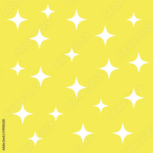 star yellow seamless pattern design