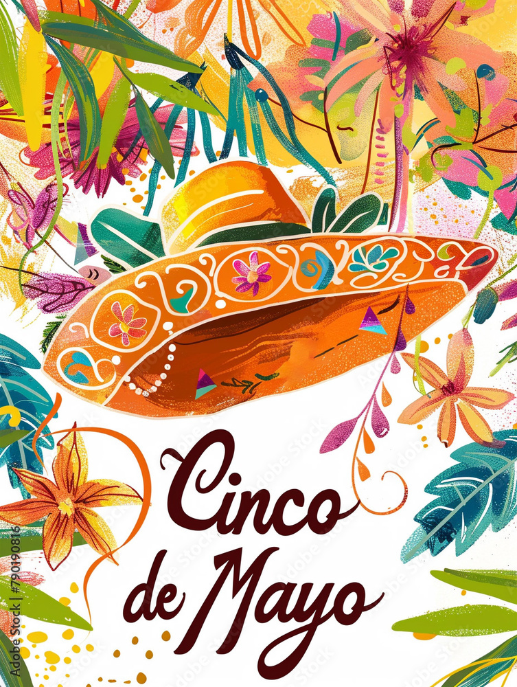 Naklejka premium Cinco de mayo social media banner