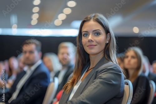 Australian woman in business seminar