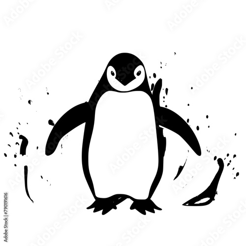 penguin on a white background