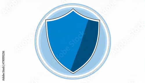 Free Download logo de blason oubouclier bleu en ia - GFXLoad