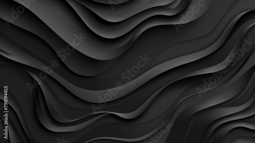 Curve Background with Abstract Black