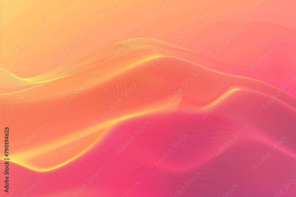 Pink and orange gradient background with abstract waves Pink and orange gradient background with abstract waves