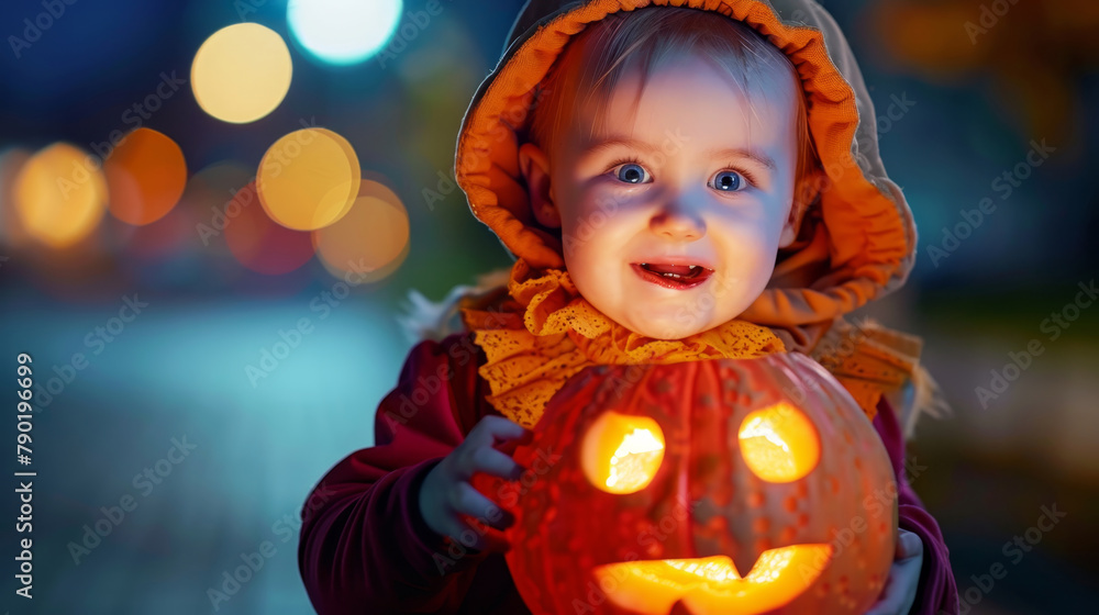 little kids for Halloween and pumpkin little kids for Halloween and pumpkin